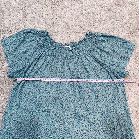 The nines by HATCH Mini Ditsy Green Floral Maternity Top XL - Picture 8 of 11